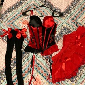 Harley Quinn corset costume lot